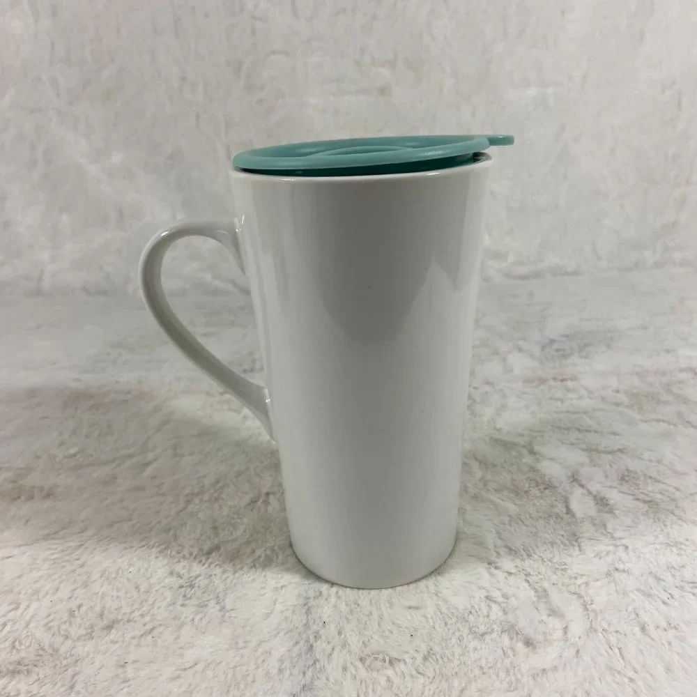 “A Whole Latté Happy” Hallmark Ceramic Travel Mug with lid Hallmark - Picture 2 of 8